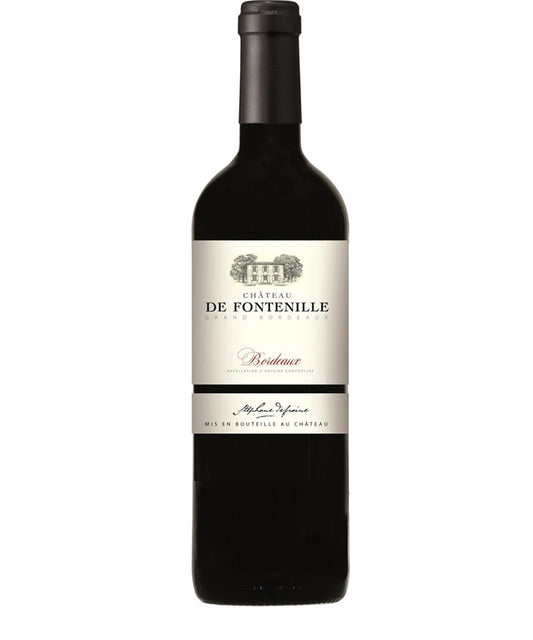 Bottle of Château de Fontenille Bordeaux Rouge Passion 2020 red wine – Grand Bordeaux AOC French wine