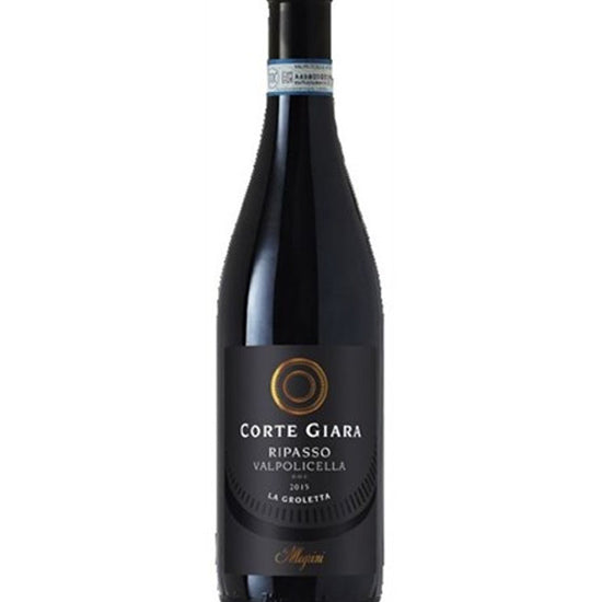 Bottle of Corte Giara Valpolicella Ripasso La Groletta 2022 red wine from Veneto, Italy