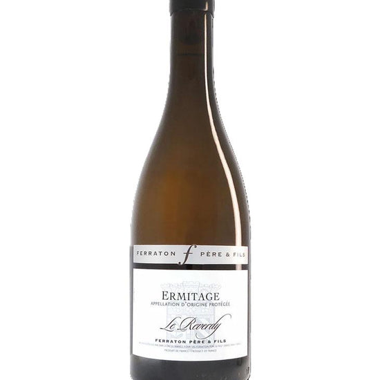 Wine bottle with a label on a white background