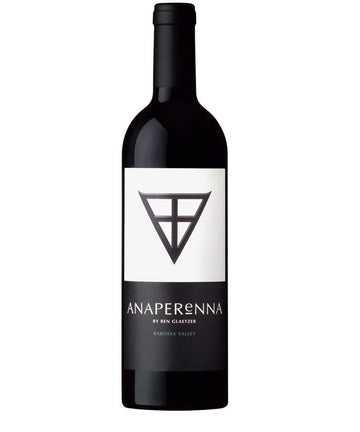 Glaetzer Anaperenna Barossa Valley red wine bottle by Ben Glaetzer with modern black and white label