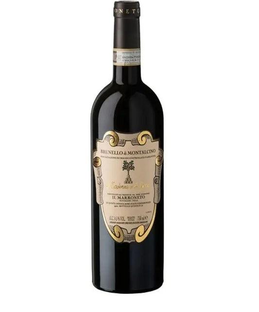 Il Marroneto Madonna delle Grazie Brunello di Montalcino 2017 premium red wine bottle