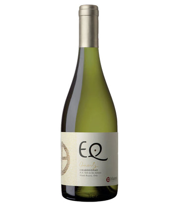 Bottle of Matetic EQ Chardonnay with cream label.