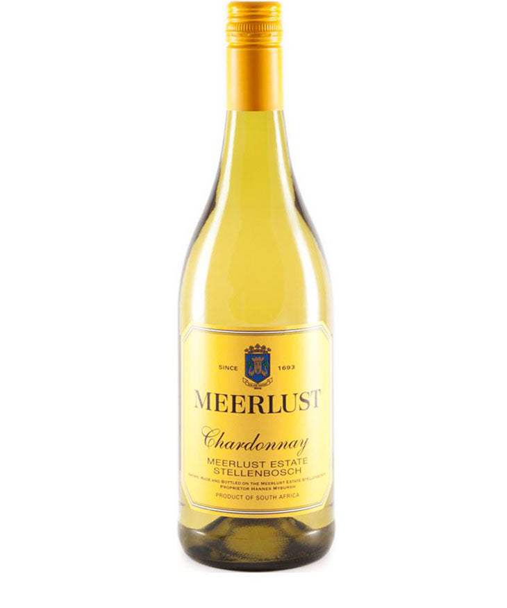 Meerlust Chardonnay 2022 white wine bottle from Meerlust Estate Stellenbosch South Africa