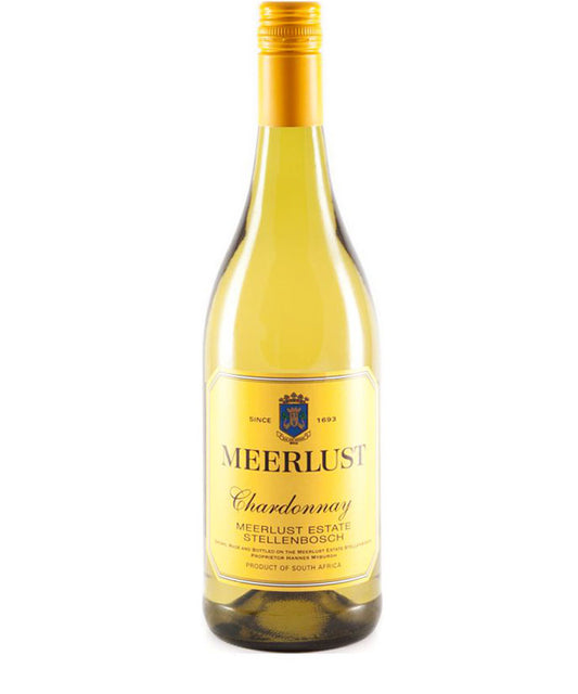 Meerlust Chardonnay 2022 white wine bottle from Meerlust Estate Stellenbosch South Africa