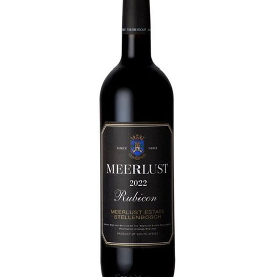 Meerlust Rubicon 2022 red wine bottle from Meerlust Estate Stellenbosch South Africa