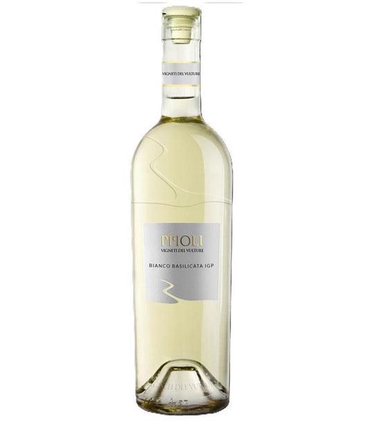 Pipoli Bianco Basilicata IGP 2024 white wine bottle - crisp Italian white wine from Vigneti del Vulture