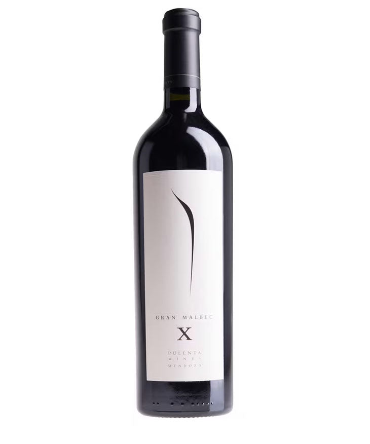 Wine bottle with a white label on a white background