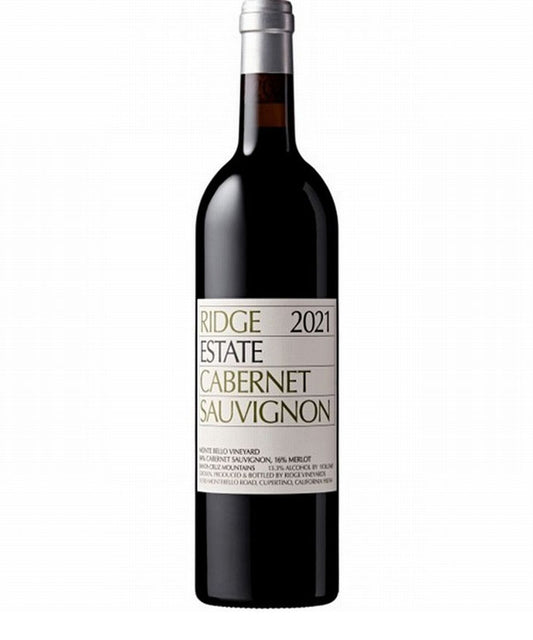 Ridge Estate Cabernet Sauvignon 2021, Santa Cruz Mountains red wine blend