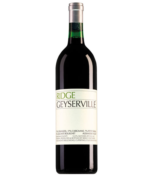 Ridge Geyserville 2021, classic field blend red wine from Sonoma County