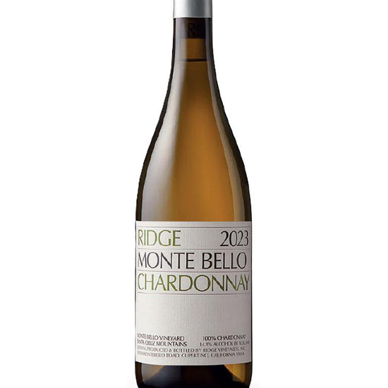 Ridge Monte Bello Chardonnay 2023 bottle from Santa Cruz Mountains California