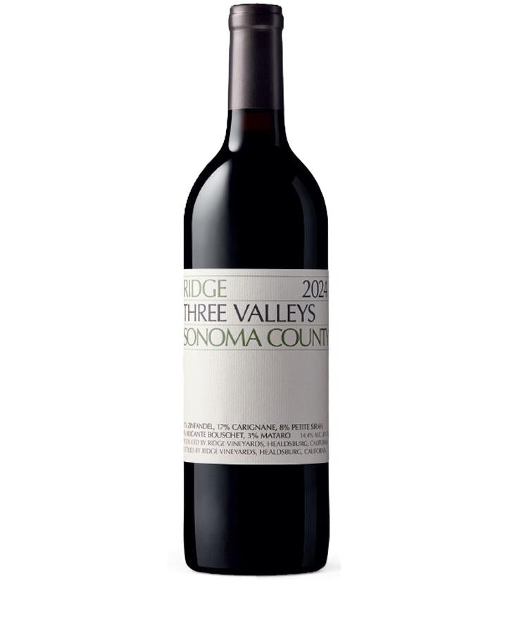Wine bottle with a label on a white background