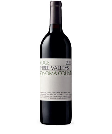 Wine bottle with a label on a white background