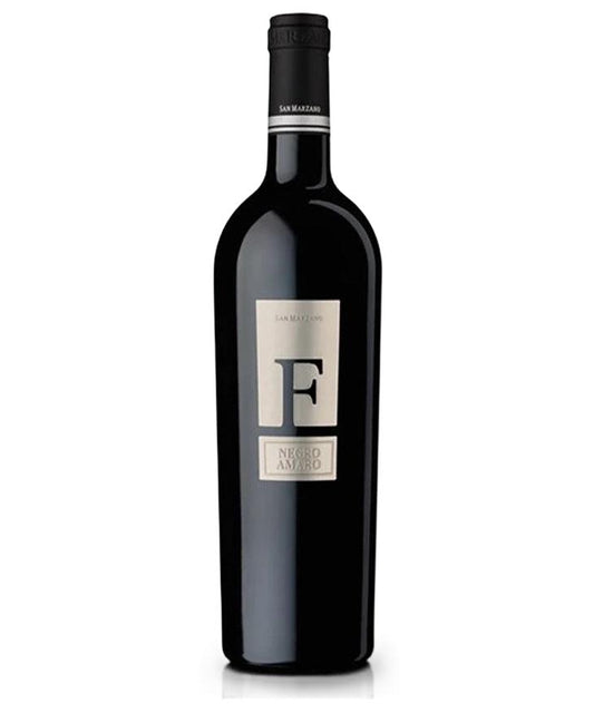 San Marzano F Metal Negroamaro 2021 red wine bottle