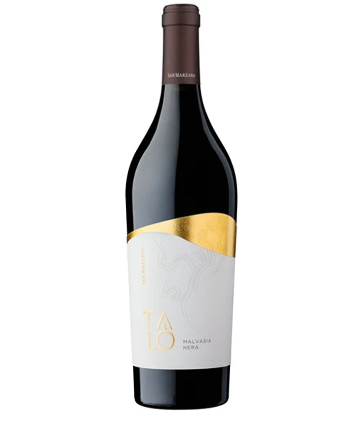 San Marzano Talo Salento Malvasia Nera 2022 wine bottle with gold label