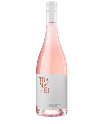 San Marzano Tramari Primitivo Rosé 2025 wine bottle with white and pink label