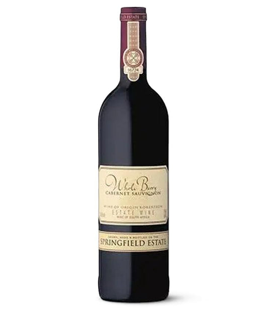 Springfield Estate Whole Berry Cabernet Sauvignon 2022 – South African red wine with vintage cream label
