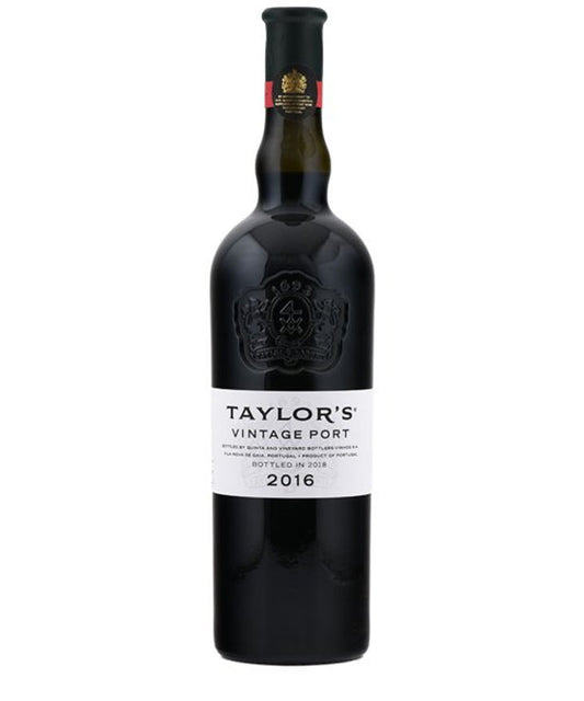 Taylor's Vintage Port 2016 bottle – iconic vintage port wine from Portugal, bottled in 2018