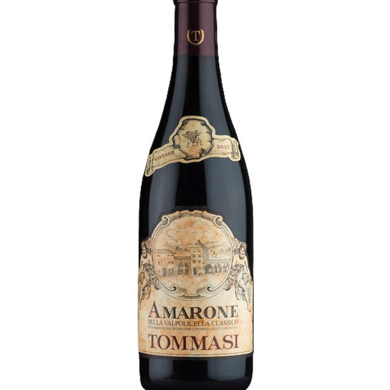 Tommasi Amarone della Valpolicella Classico 2021 Italian red wine bottle – premium vintage red wine from Veneto, Italy