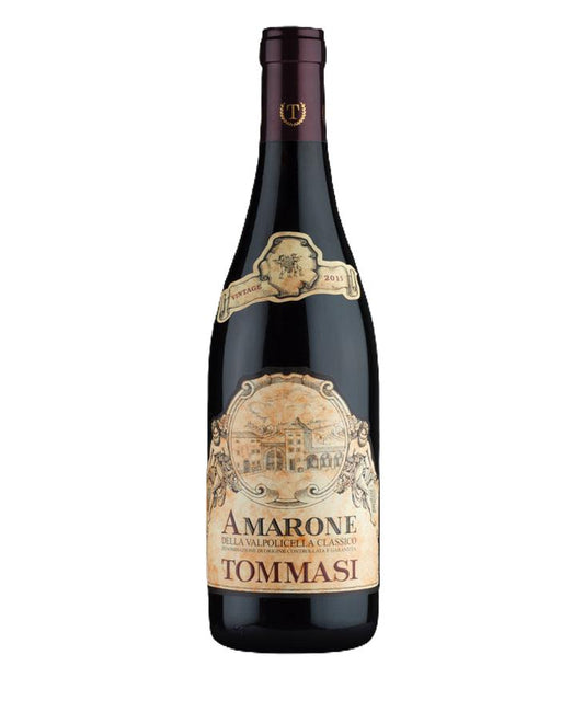 Tommasi Amarone della Valpolicella Classico 2021 Italian red wine bottle – premium vintage red wine from Veneto, Italy