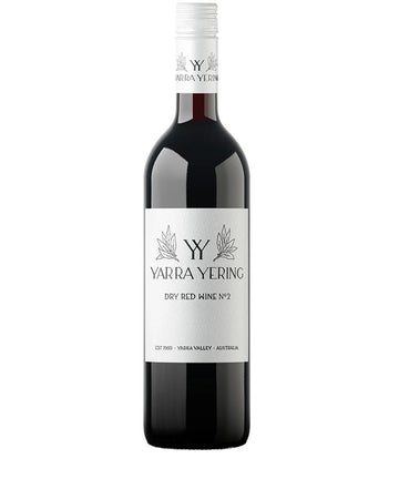 Yarra Yering dry red wine bottle on a white background